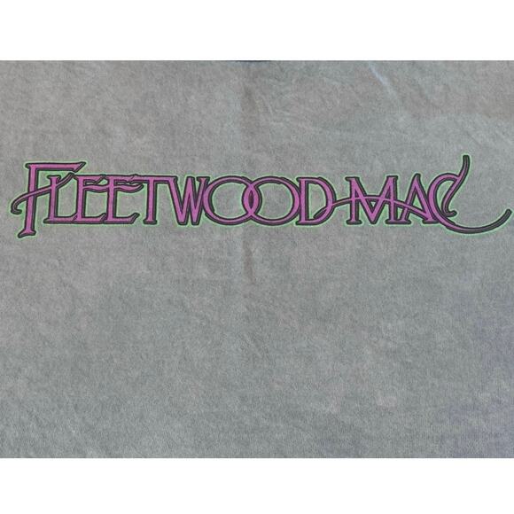 Fleetwood Mac Rumours Blue Band Short Sleeve Graphic T-Shirt Mineral Wash XL - Picture 2 of 7
